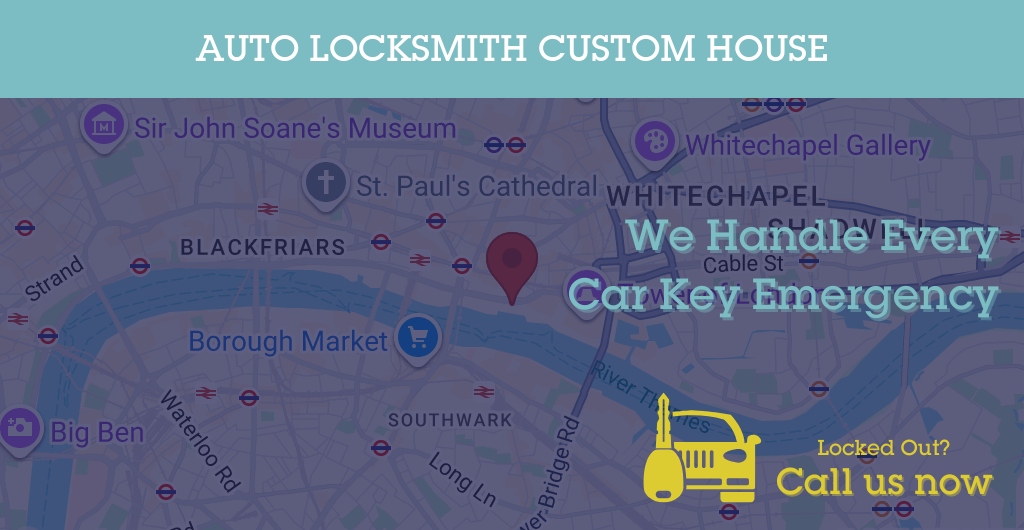 Auto Locksmith Services in Custom House - E postcode